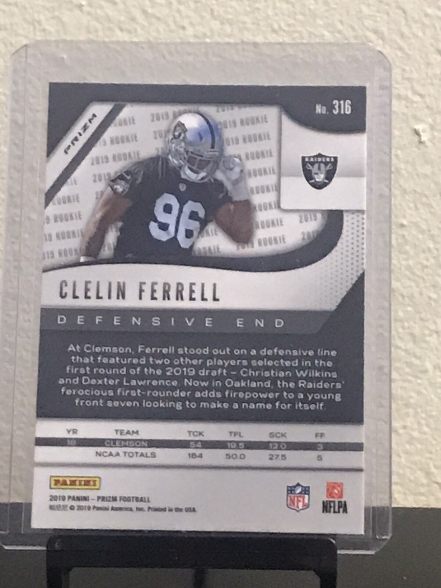 2019 CLELIN FERRELL RED WHITE & BLUE PRIZM ROOKIE- Panini Prizm