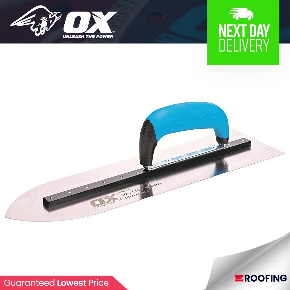 Ox Group Uk Ox Tools Ox-P018716 Ox Pro Pointed Flooring Trowel - 16In / 400Mm Ea - Image 3