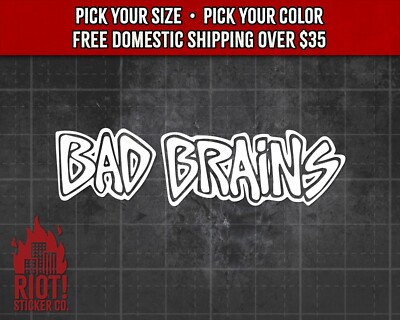 Bad Brains Decal for Car Window Hardcore Punk Band Logo Sticker for Laptop