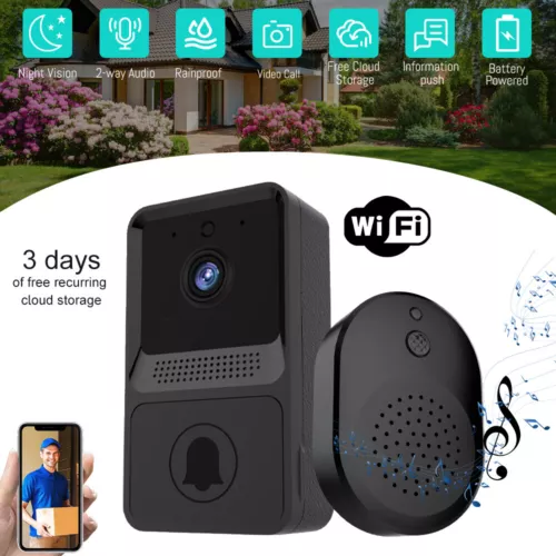 Smart Wireless WiFi Doorbell Intercom Video Camera Door Ring Bell Chime Security - Picture 17 of 18