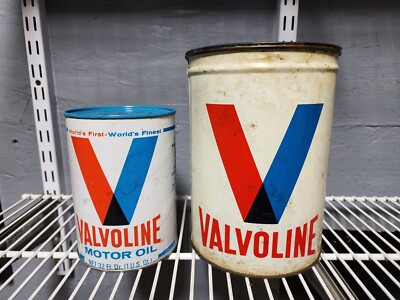 Valvoline Motor Oil And 5lb Grease Can