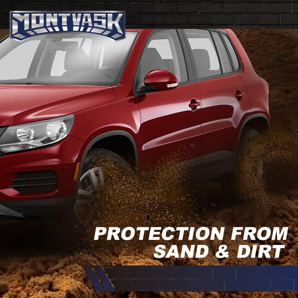 Fit For 2012-2017 Volkswagen Tiguan Fender Flares Wheel Well Arch Molding Foto 4 de 4