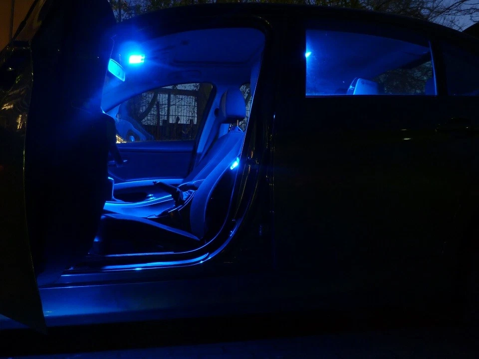 5x lámparas en azul: iluminación interior para VW Eos desde 03.2006 - Imagen 3 de 3