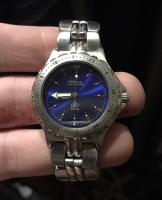 Fossil Blue AM3175 Divers Watch 100 