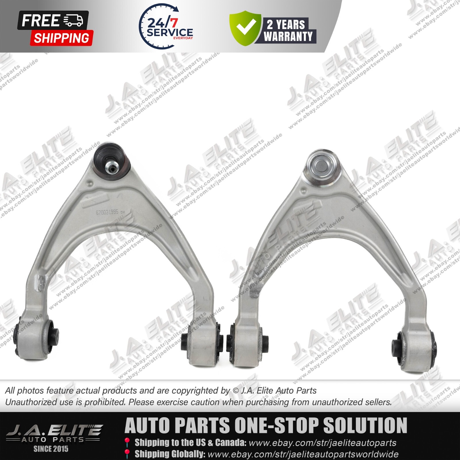2pcs Front Left & Right Upper Control Arm fit Maserati Levante (2017+)