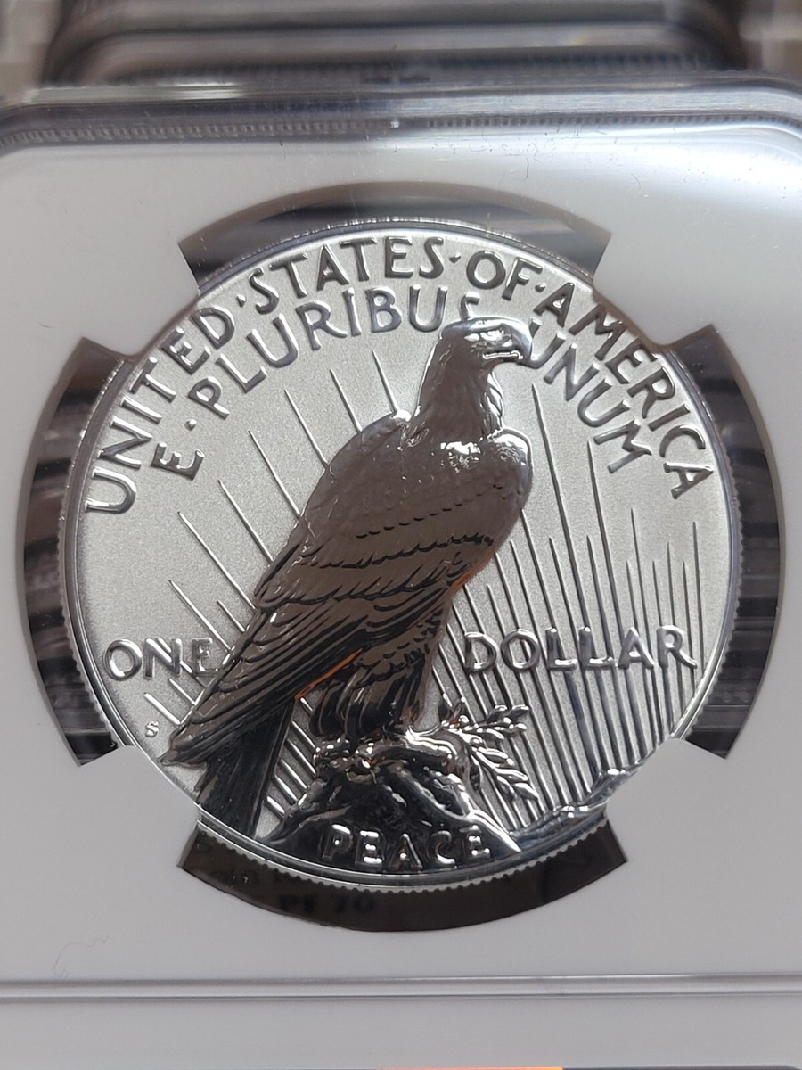 2023 S $1 Peace Silver Dollar NGC Reverse PF70 Yellow Label 30-017