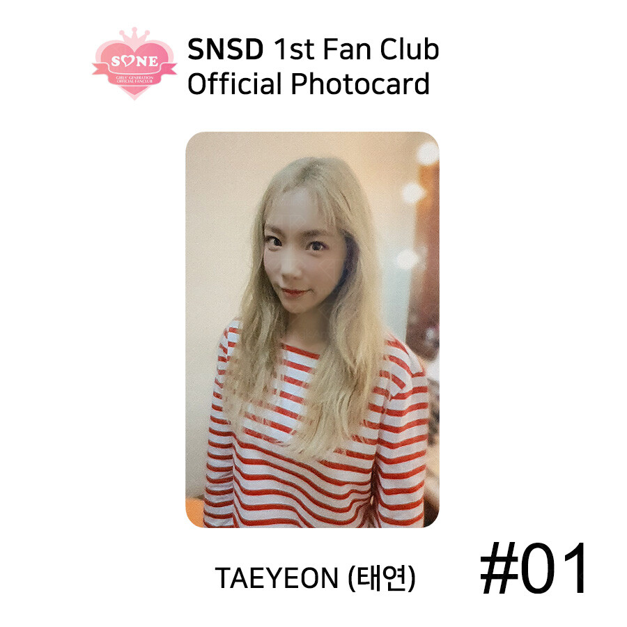 SNSD Girls' Generation 1st Fan Club SONE Official Photocard KPOP K