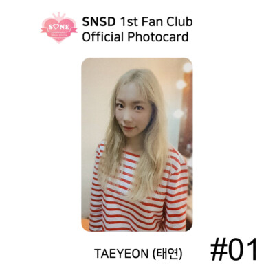 TAEYEON トレカ ‘Sone SNSD Girls' Generation 1st Fan Club SONE Official Photocard KPOP K