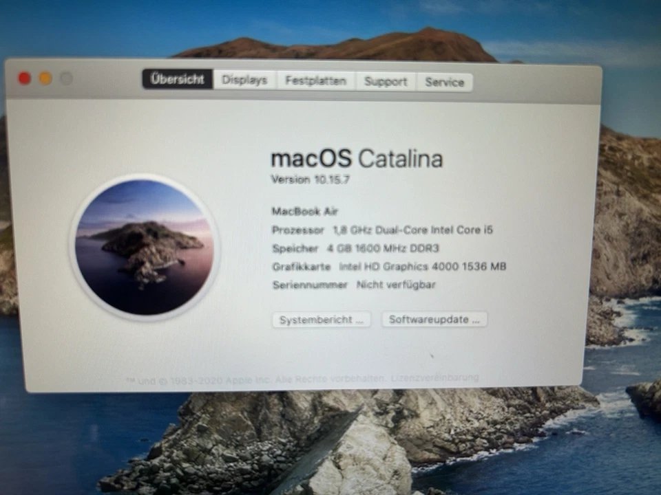 Apple MacBook Air 13" · i5 2th gen 1.7 GHz · 4GB · 128GB, Foto 4 von 5
