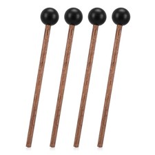 4 Pcs Steel Tongue Drum Mallets, 5.9 Inch Rubber Drum Mallets Sticks for Xylo...