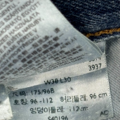 Levis Denim Shorts Adult W36 Blue Jorts Y2K Relaxed Dad USA Red Tab Wash Men* - Picture 8 of 11