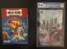 MILK-BONE CUSTOM COMIC #1 SUPERMAN: FRIENDSHIP UNLEASHED CGC 9.8 SDCC + MB BOX