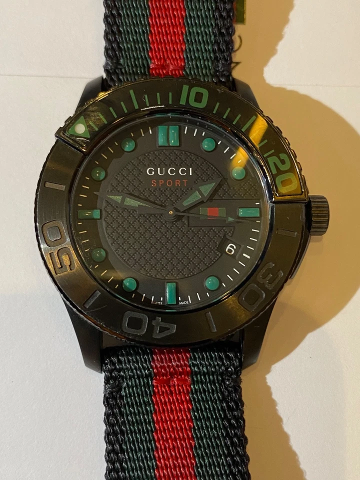 Gucci G-Timeless Sport YA126229 44mm Black PVD Swiss Quartz Men's Watch - Image 3 of 4