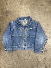 Vintage Wrangler Blue Bell Denim Jean Jacket Sanforized Kids Size 4 USA