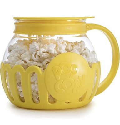 Ecolution Patented Micro-Pop Microwave Popcorn Popper with Temperature Safe Glas