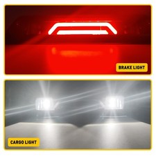 LED Third Brake Light for Cargo Lamp Reverse Smoked 09-2014 Ford F-150 White+Red