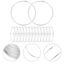 30 Pcs Dream Catcher Woven Craft Metal Circles Metal Crafting