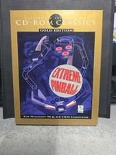 Extreme Pinball for Windows 95 MS DOS Gold Edition BIG BOX Very Good FREE Ship