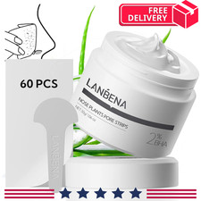 LANBENA 2.0 Blackhead Nose Plants Pore Strips 1.03 Oz , 60pcs - Free Delivery