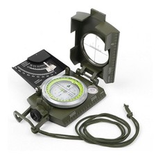 Metal Sighting Small Compass Pro Military Geology Fit Outdoor Hiking Camping po