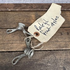 Coppia dadi ala Raleigh vintage argento mozzo anteriore asse dadi ricambi bicicletta