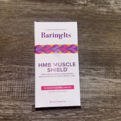 BariMelts HMB Muscle Shield 90 Smooth-Coated Caplets HMB Supplements with Vit...