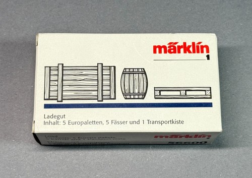 Pista 1 Märklin 56600 carga 5 / europalets / 5 barriles / 1 caja de transporte | Condition: Gebraucht