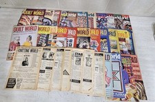Vintage 70's 80's 90's Quilt World Magazine Lot Of 33