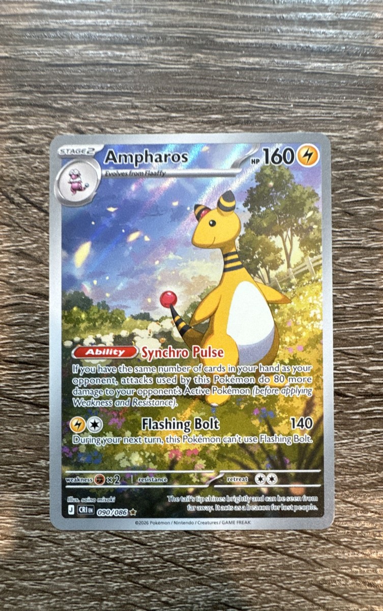 ポケモンカード デンリュウ AR 20枚 088/083 Ampharos Ampharos 090/086 Me04: Chaos Rising Holo | eBay