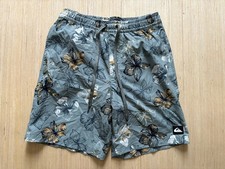 Quicksilver Men  s Size Small NEW Board Shorts Swim Trunks Floral Lined
