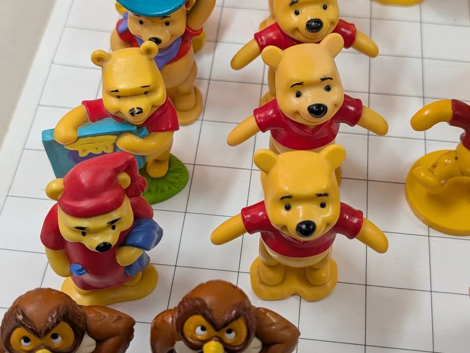 Disney Winnie the Pooh PVC Figure Lot Owl Eeyore Rabbit Piglet Kanga 100 Acre - Image 3 of 4