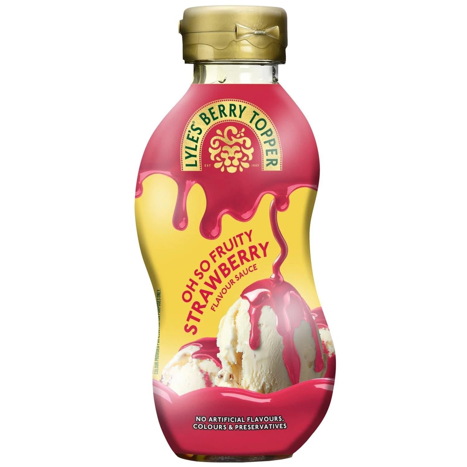 Lyle's Strawberry Dessert Syrup Wave Bottle 325g