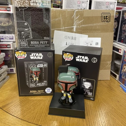 Funko Pop! Die-Cast Boba Fett #01 Star Wars Funko Shop Exclusive with Case
