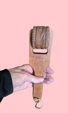 Old Vintage Wood Springerle Cookie Roller Pineapple Made in US Zone 9"