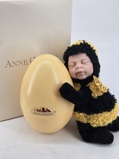 Vintage Anne Geddes Baby Bumble Bee In Egg Do...