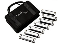 Blues Deluxe Harmonicas - 7 Pack with Case