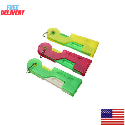 10pcs Random Color Elderly Convenient Automatic Sewing Needle Threader