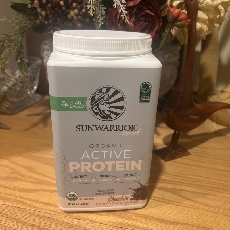 Sunwarrior Organic Active Protein Chocolate 2.2 lbs. Exp. 07/2027