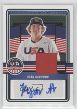 2023 Panini USA Baseball Stars & Stripes Materials Ryan Harwood #15U-RH Auto sc8
