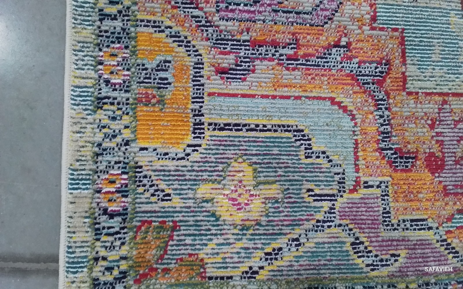 L BLUE / FUCHSIA 6'-7" x 9'-2" Back Stain Rug Reduced Price 1172776579 CRS501B-6