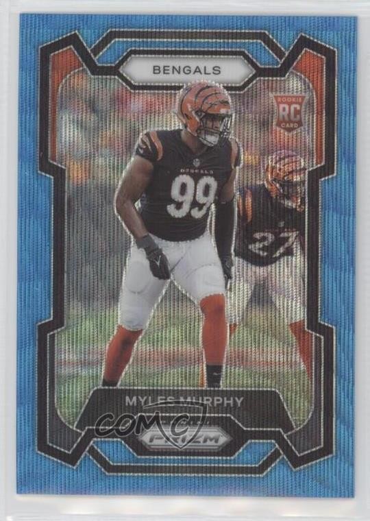 2023 Panini Prizm Rookies Blue Wave 121/199 Myles Murphy #320 Rookie RC 4is