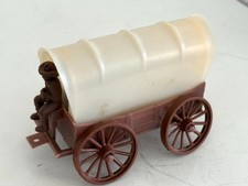 Vintage Covered Wagon Toy Plastic Conestoga Wagon Hong Kong No. 2714 Western