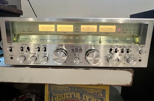 SANSUI G-8000 STEREO RECEIVER 120 Watts Professionally Recapped + 6/26