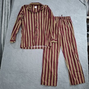 Brooks Brothers 346 Men's Small Pajama Set Striped Pants & Button Up Shirt