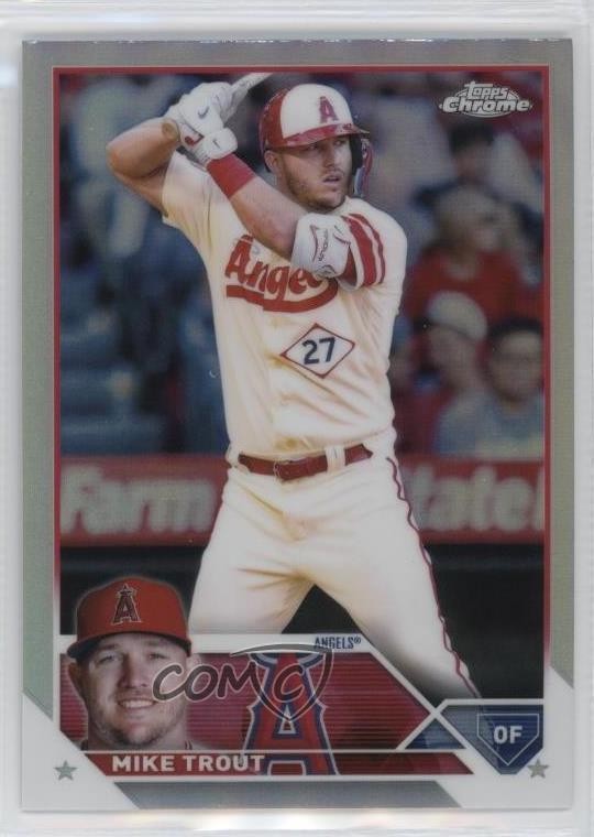 2023 Topps Chrome Refractor Mike Trout #27 0nr3