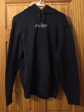 Hollister Hoodie Mens Medium Black Fleece Pullover Hollister California Logo
