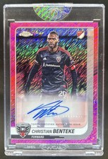 2025 Topps Chrome MLS Christian Benteke Auto Pink Shimmer Refractor #/50 United