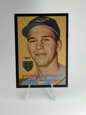 2020 Topps Brooks Robinson Rookie Card Black RC Medallion Logo /199 - Orioles. rookie card picture