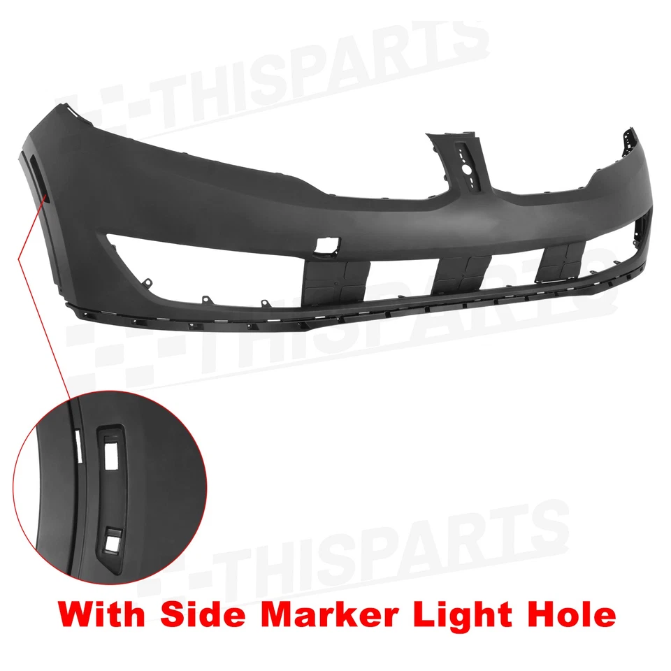 Front Bumper Cover W/O Senor Holes Support Brackets Set For 2016-18 Lincoln MKX Foto 4 de 4