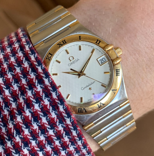 Omega Constellation Manhattan Ref 1312.30 18K Gold & Stainless Steel Wristwatch